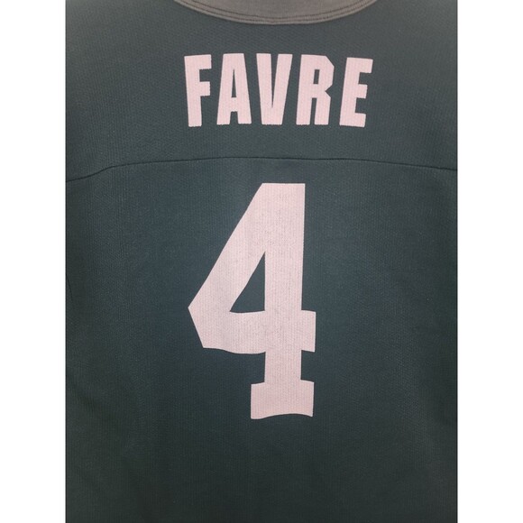 Vintage Brett Favre #4 Green Bay Packers Youth Medium 10/12 Jersey Green - Picture 8 of 10